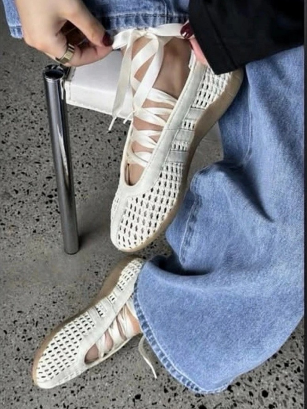adidas Taekwondo Mei Shoes in Cream & White Like New